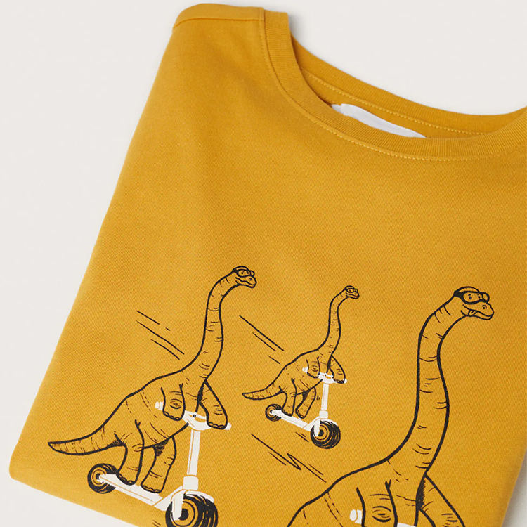 Kids t shirt printing short sleeve tee Kids Organic Cotton TShirts Cotton printed T-shirt organic baby clothes