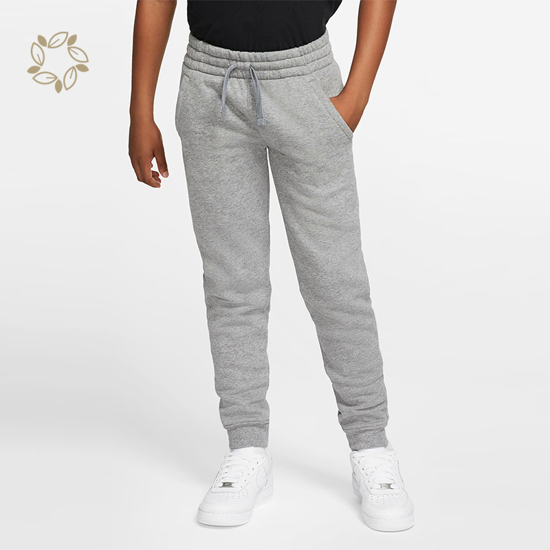 Organic bamboo child sweatpants eco friendly fleece kid joggers sustainable sweatpants for kids