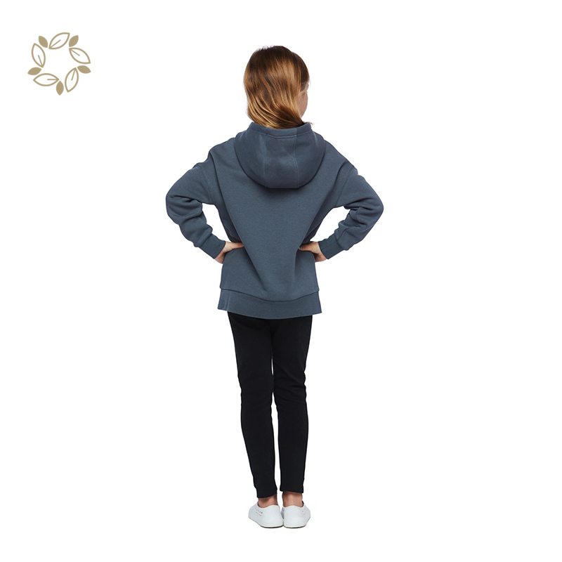 Organic cotton hoodie for kids girls sustainable kid's hoodie sweatshirt eco friendly child hoodie