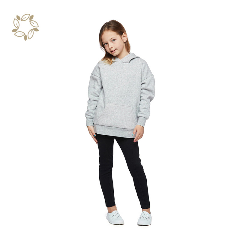 Organic cotton hoodie for kids girls sustainable kid's hoodie sweatshirt eco friendly child hoodie