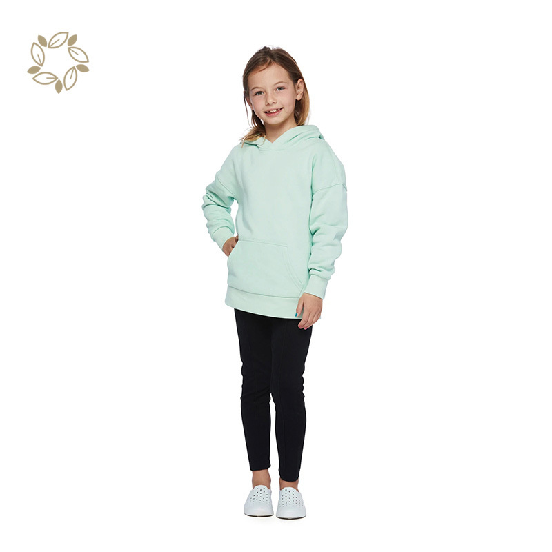 Organic cotton hoodie for kids girls sustainable kid's hoodie sweatshirt eco friendly child hoodie