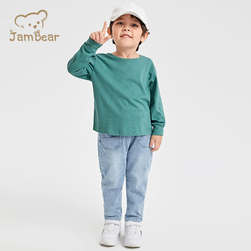Eco-friendly Organic Baby T Shirt Bamboo Cotton Infant T Shirt Sustainable Plain Tshirts For Boys