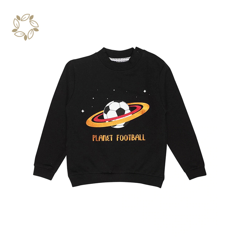 Organic cotton toddler pullover sustainable crew sweatshirt toddler eco friendly baby crewneck