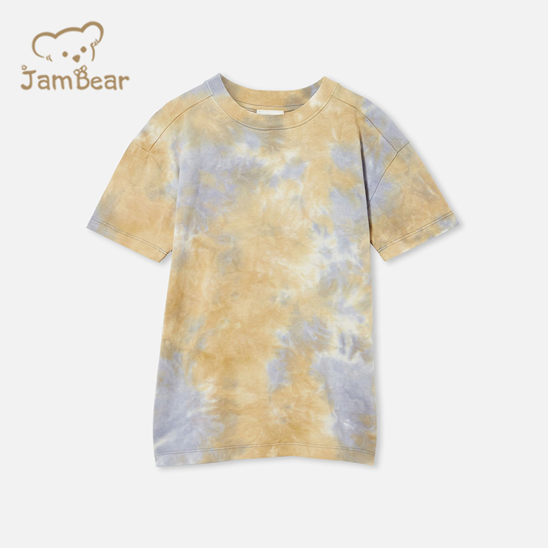Organic cotton kids tee shirt tie dye tshirt kids sustainable t shirt kids eco friendly