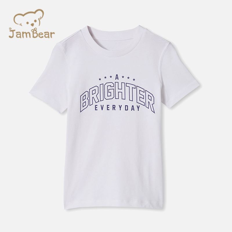 Sustainable boys tshirts print children tshirt organic cotton kids tee shirt eco friendly children tee