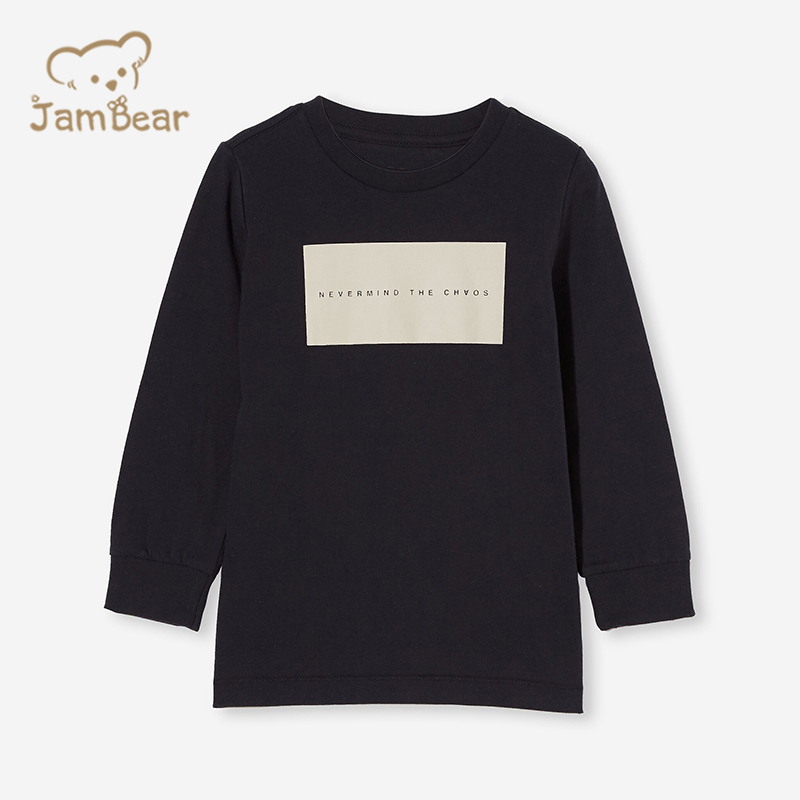 Sustainable kids printed t shirt organic cotton children top t shirt eco friendly t shirt for children