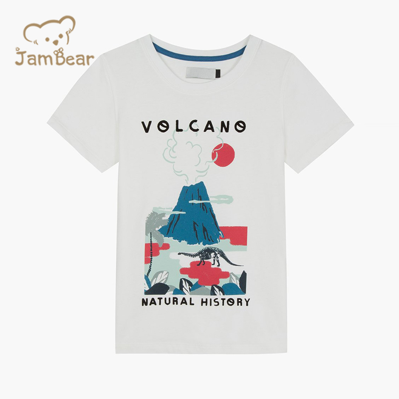 Sustainable t shirt children kids organic cotton print t shirts kids eco friendly t shirts kids boy