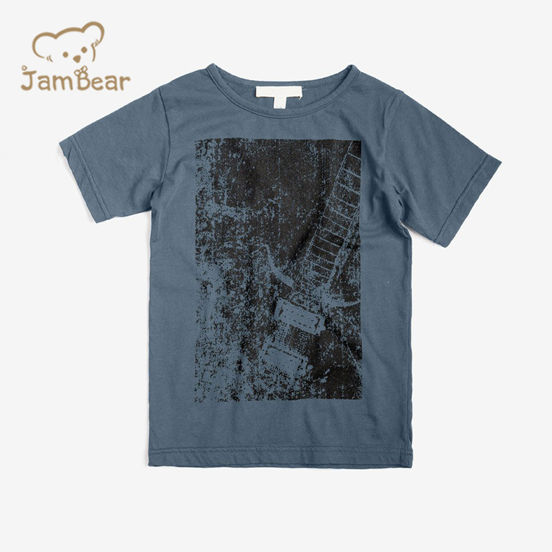 Sustainable t shirt children kids organic cotton print t shirts kids eco friendly t shirts kids boy