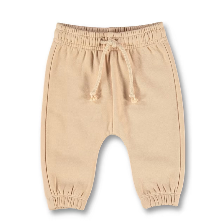 Baby plain fleece sweatpants organic cotton toddler pants Sustainable children Jogger pants
