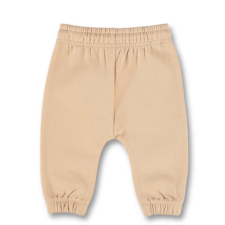 Baby plain fleece sweatpants organic cotton toddler pants Sustainable children Jogger pants