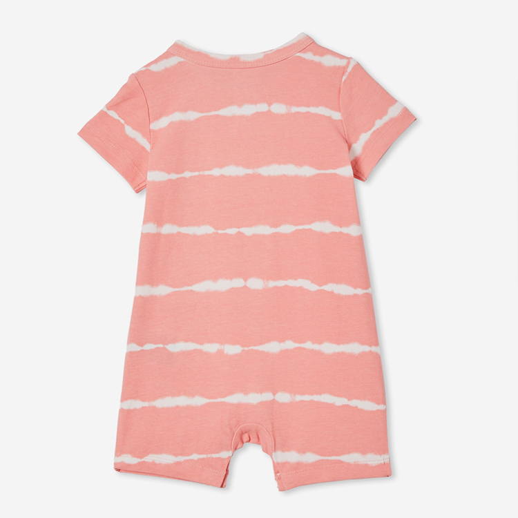 Short Sleeve baby Romper short sleeves jumpsuit toddler onesie Custom printed baby knitted romper