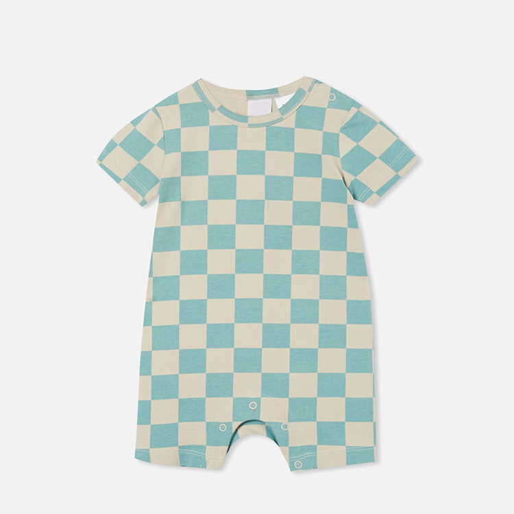 Short sleeves baby rompers organic cotton baby jumpsuit Sustainable toddler onesie baby short sleeve bodysuit