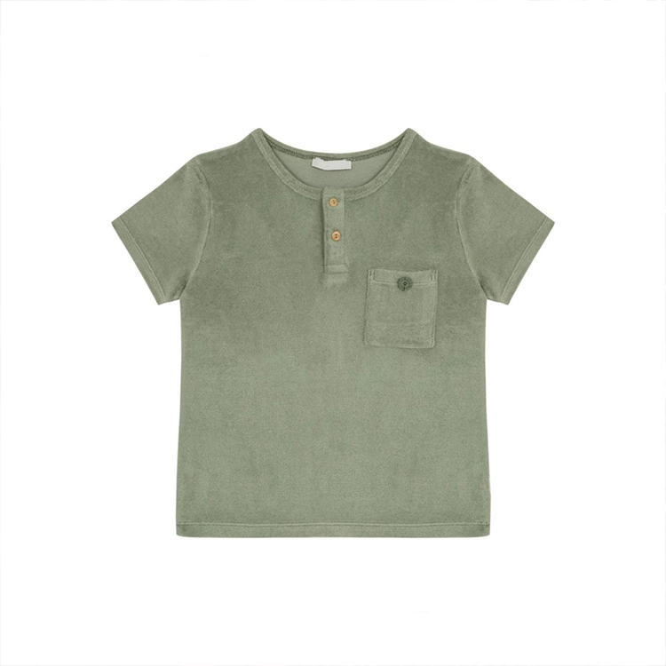 Short sleeve toddler top and shorts Terry Towel Short Set eco-friendly baby shorts set 100% GOTS cotton clothing