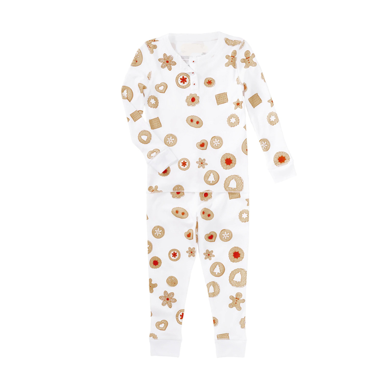 Christmas baby pajamas organic cotton kids pyjamas Girls children pajamas children lounge wear pjs for kids