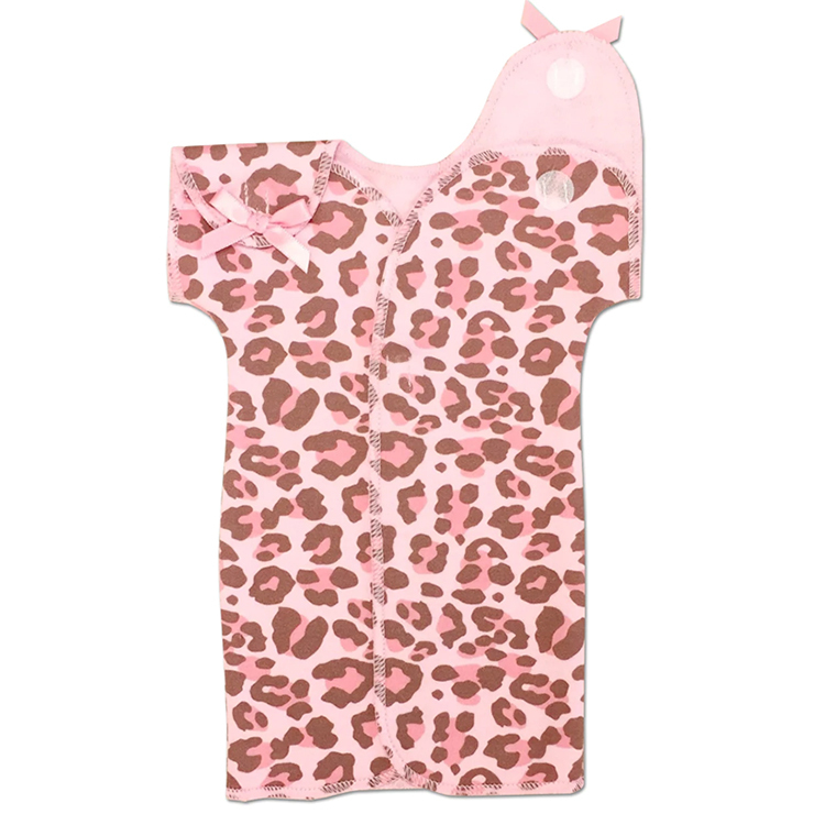 NICU night gown custom knotted gown for Preemie Eco-friendly premature baby gown organic cotton premature baby clothes