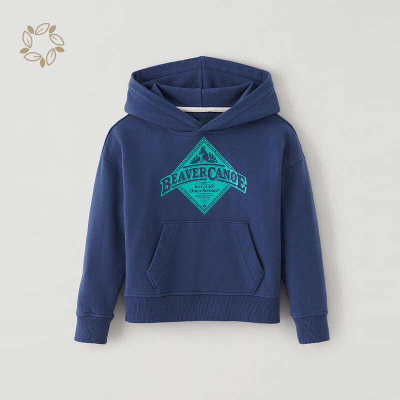 Organic bamboo kids hoodie sustainable printing child pullover eco friendly toddler sweater kid boys hoodie