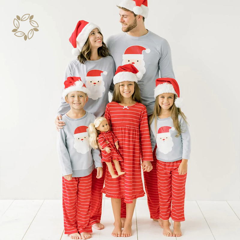 Organic bamboo holidays matching family pajamas sustainable matching family pajamas eco friendly family pajamas