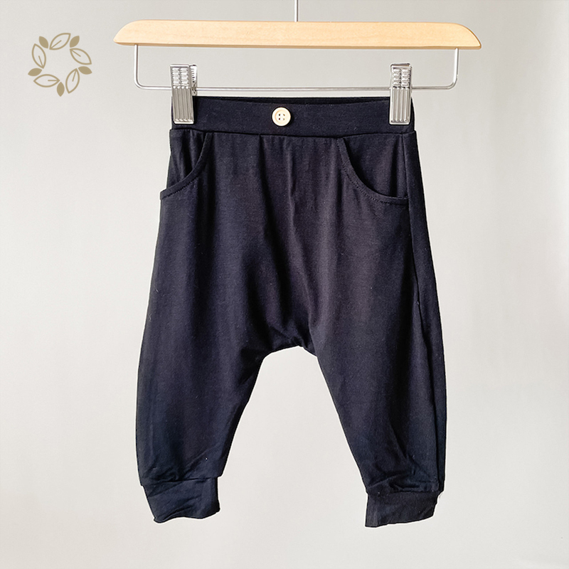 Organic bamboo baby broek eco friendly newborn broek trousers sustainable baby Harem Pants baby broek newborn pants
