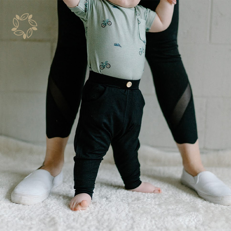 Organic bamboo baby broek eco friendly newborn broek trousers sustainable baby Harem Pants baby broek newborn pants