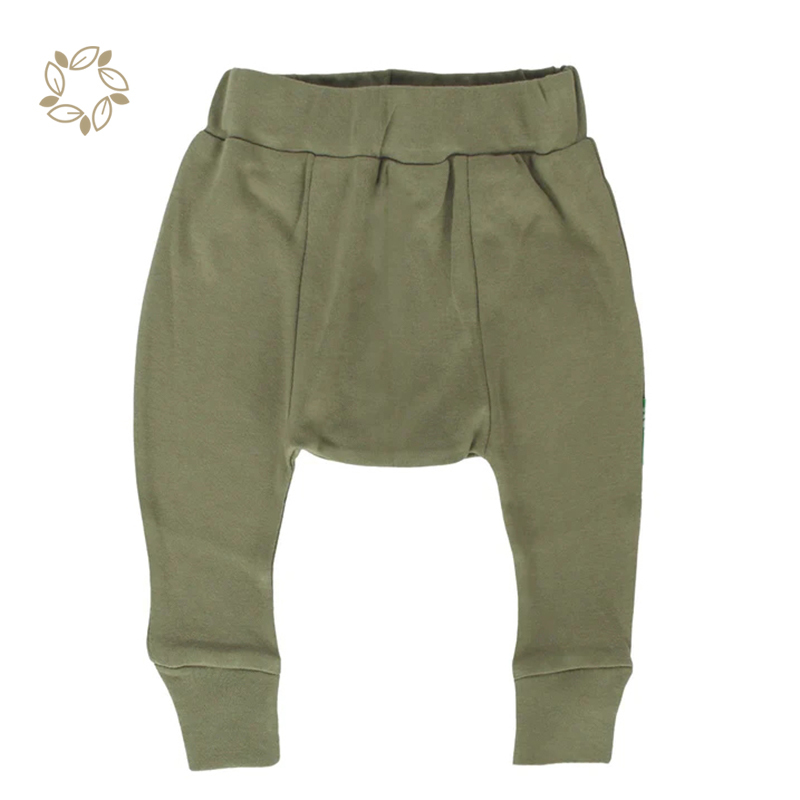 Sustainable newborn broek pants organic cotton baby Harem Pants eco friendly toddler Harem trousers baby broek