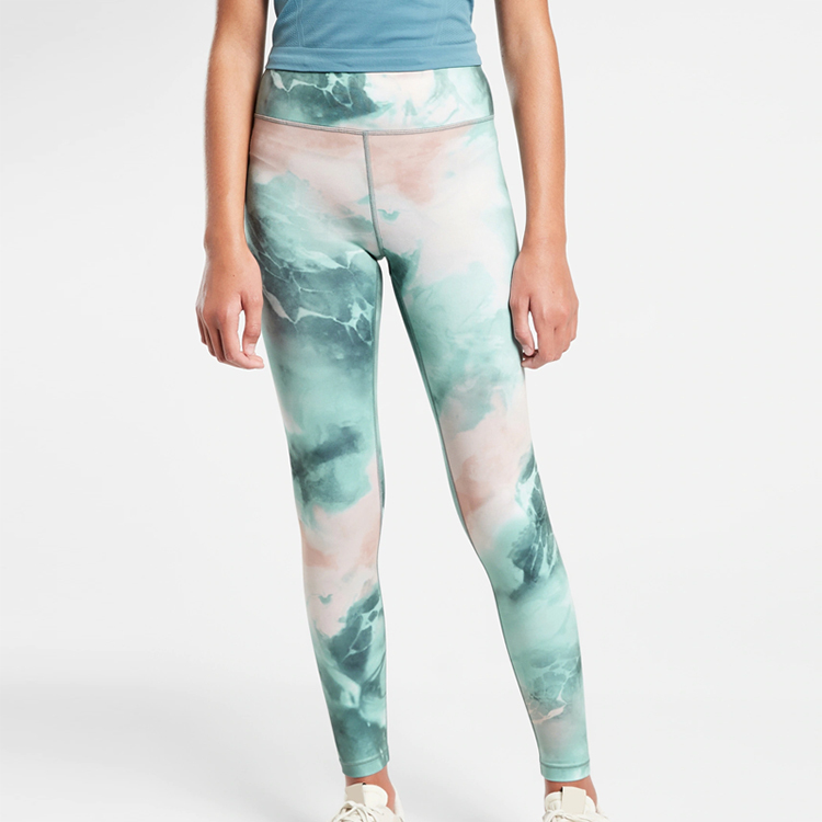 Eco friendly organic leggings Bamboo spandex baby leggings pants children Joggers Tie dye kids leggings