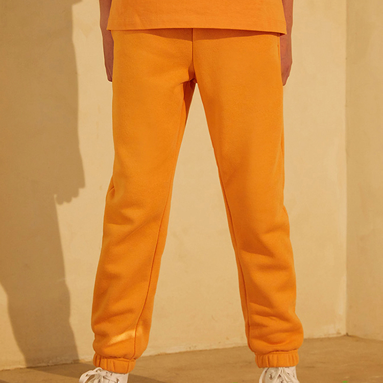 GOTS Organic Cotton kids sweatpants solid color children sweat pant GOTS cotton fleece Children Jogger pants