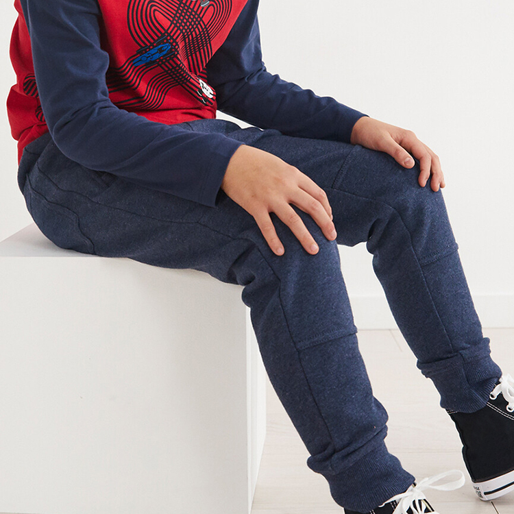 Kids Sweatpants with zip pockets Organic Cotton baby boys' bottoms Sustainable Children Jogger pants