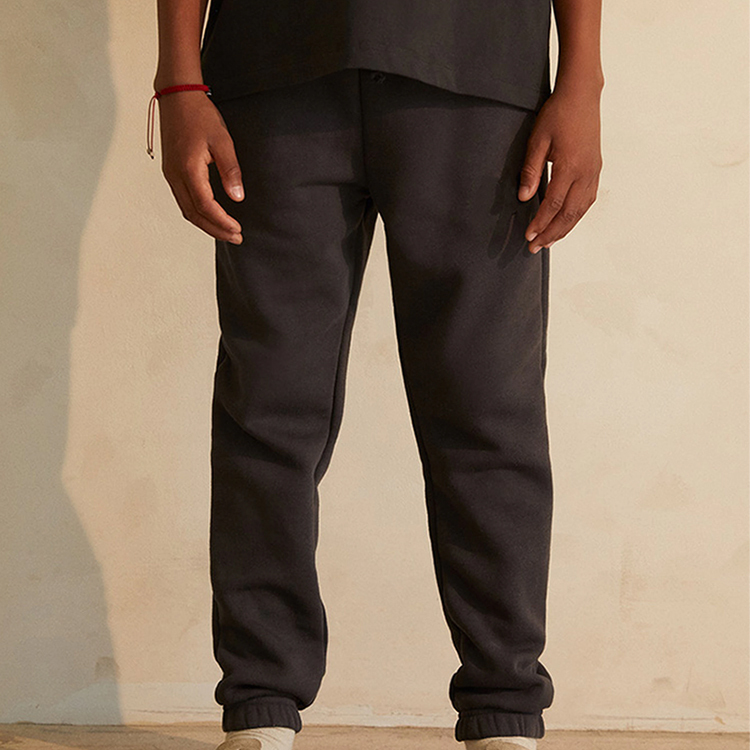 GOTS Organic Cotton kids sweatpants solid color children sweat pant GOTS cotton fleece Children Jogger pants