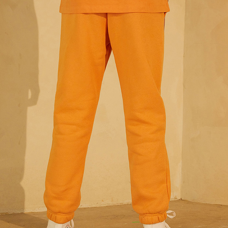 GOTS Organic Cotton kids sweatpants solid color children sweat pant GOTS cotton fleece Children Jogger pants