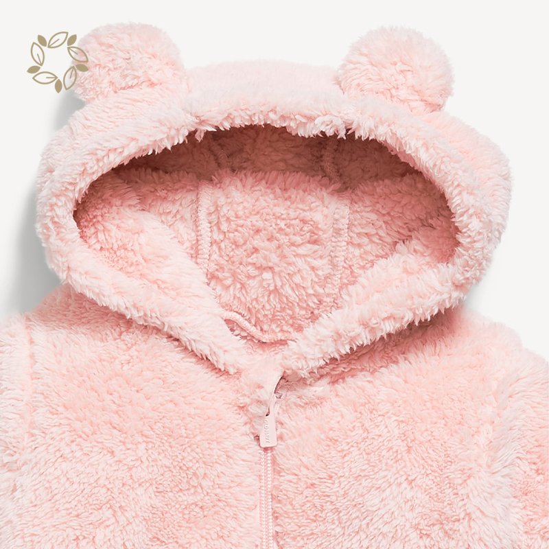 Newborn Baby Jumpsuit Hooded Fleece Rompers Long Sleeve Onesie Outwear Outfits fleece baby romper infant jumpsuit