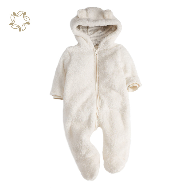 100% polyester baby lambswool Jumpsuit eco friendly newborn winter romper sustainable infant wool romper