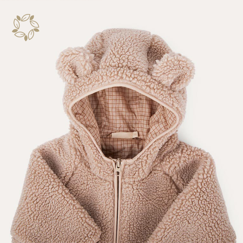 Baby Fleece Suit sustainable baby fleece romper eco friendly winter newborn baby 2 way zipper onesie thermal onesie for toddlers