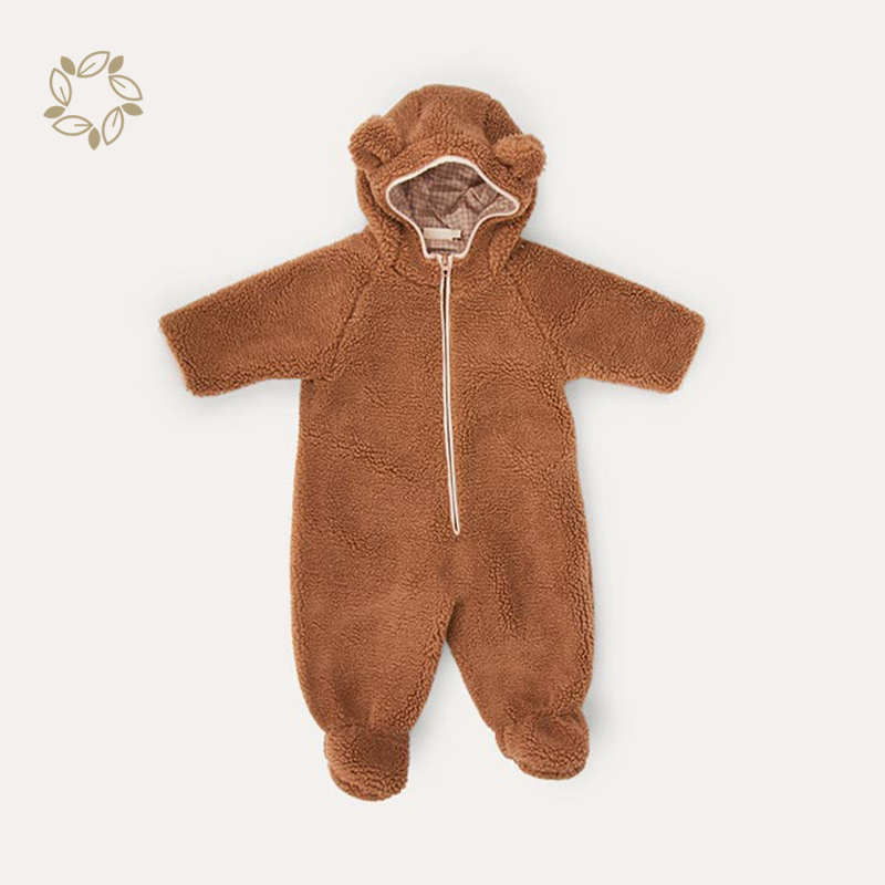 Baby Fleece Suit sustainable baby fleece romper eco friendly winter newborn baby 2 way zipper onesie thermal onesie for toddlers