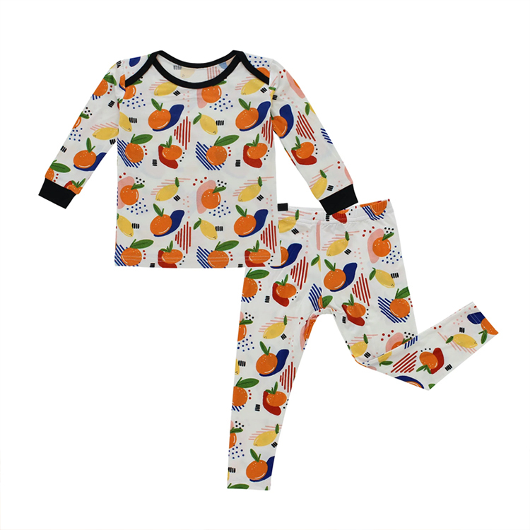 Kids pajamas set children bamboo pyjamas Eco-friendly lounge toddler sets sustainable kid Two-Piece set
