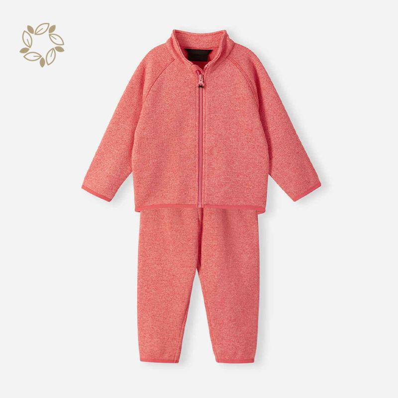 Organic cotton toddler zipped pullover and sweatpants eco friendly toddler 2 piece clothes kids zip sweatshirt and jogger