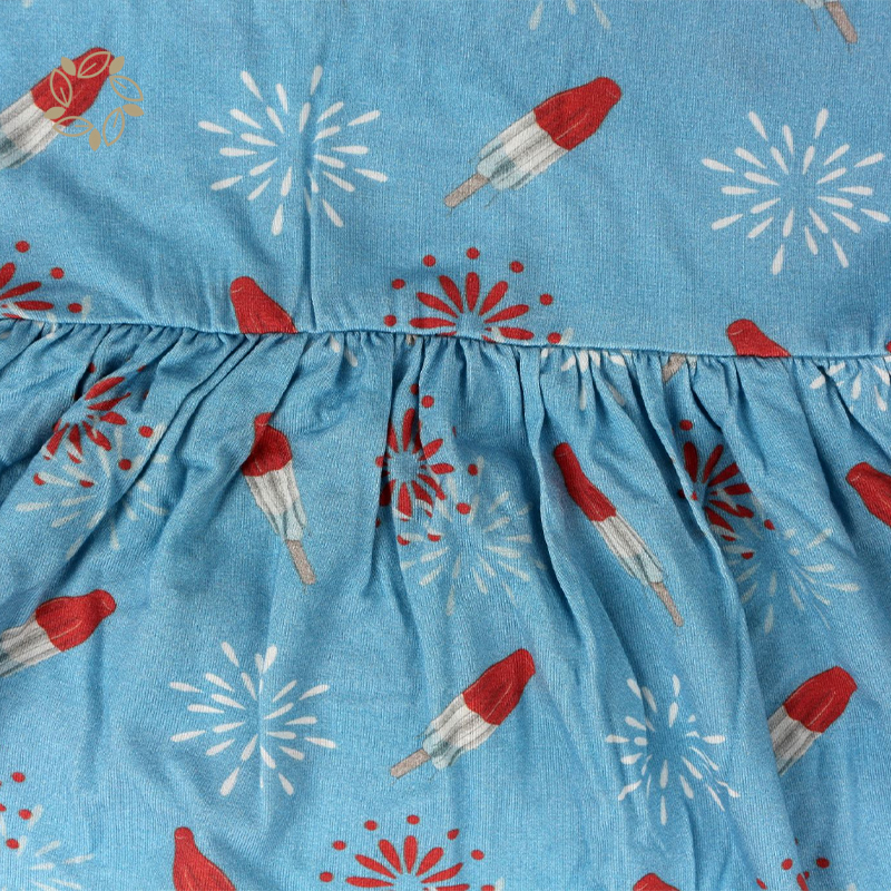 Organic bamboo kids dresses for girls eco friendly dress for kids sustainable children summer dress