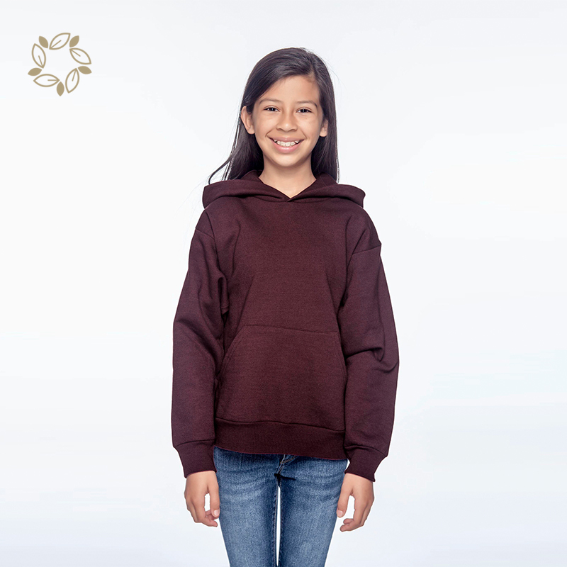 Organic bamboo hoodies for girls sustainable kid's hoodie sweatshirt eco friendly children custom hoodie