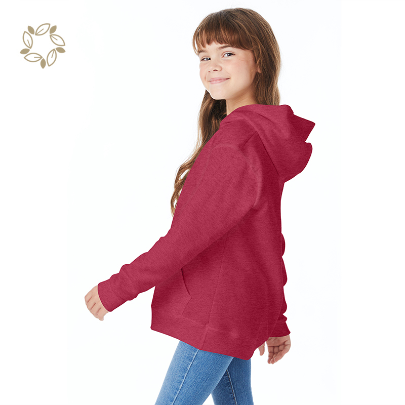 Organic bamboo hoodies for girls sustainable kid's hoodie sweatshirt eco friendly children custom hoodie