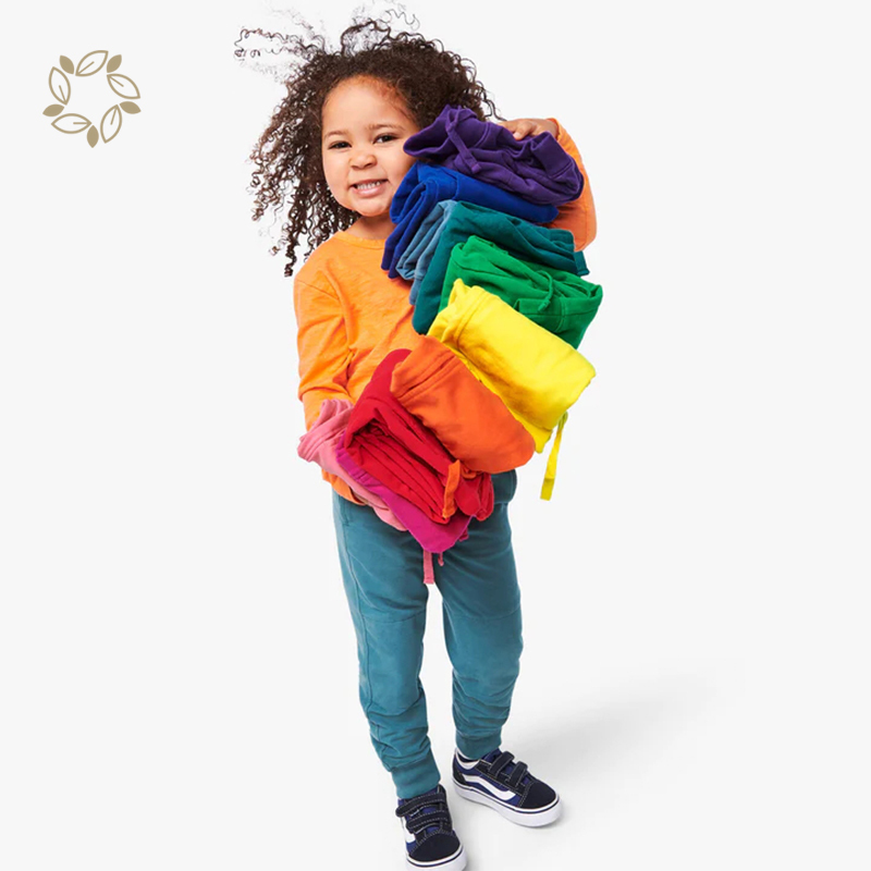 Organic cotton kids jogger sustainable children sweat pants eco friendly girl kids jogger pants
