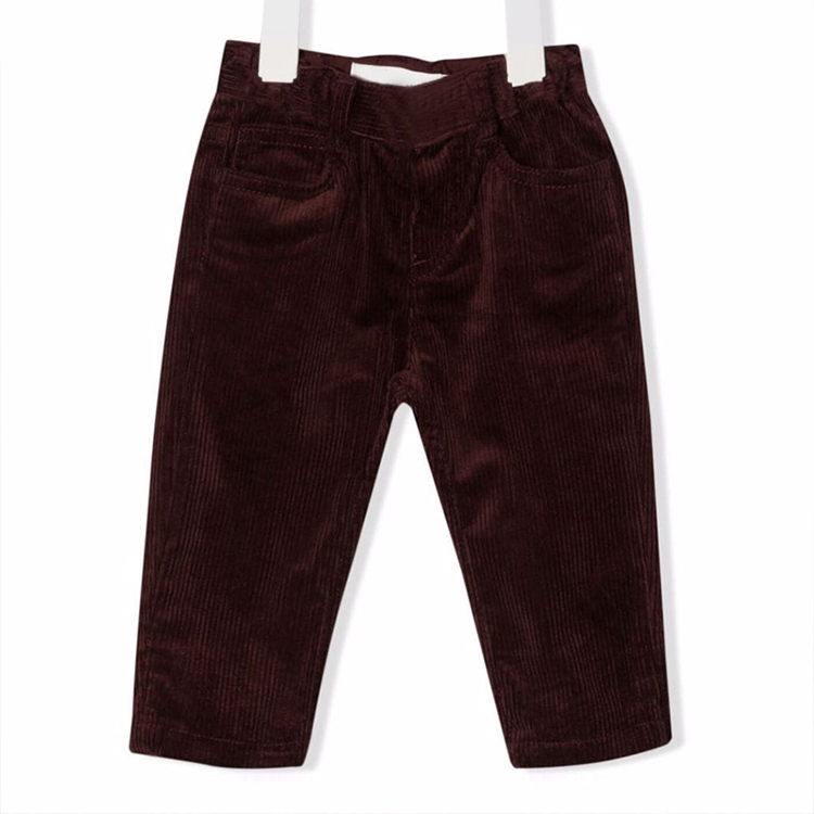 Organic Toddlers bottoms corduroy slim-cut trousers Stretch corduroy baby girls' pant Eco-friendly infants Pant