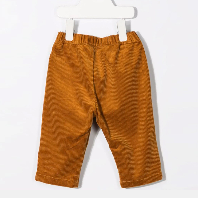 Organic Toddlers bottoms corduroy slim-cut trousers Stretch corduroy baby girls' pant Eco-friendly infants Pant