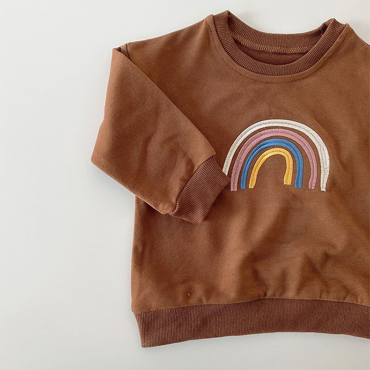 Toddler crewneck sweatshirt toddler Organic Cotton boys pullover hoodie eco friendly baby tracksuit baby pullover sweatshirt
