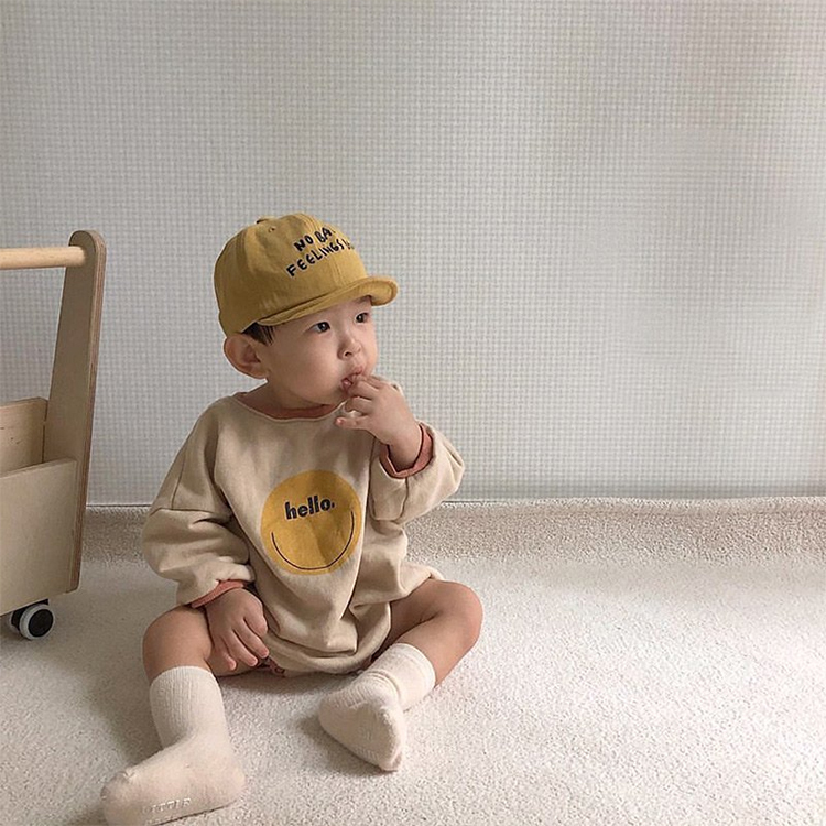 baby long sleeve onesie organic cotton newborn romper jumpsuit custom print baby romper Infant clothes