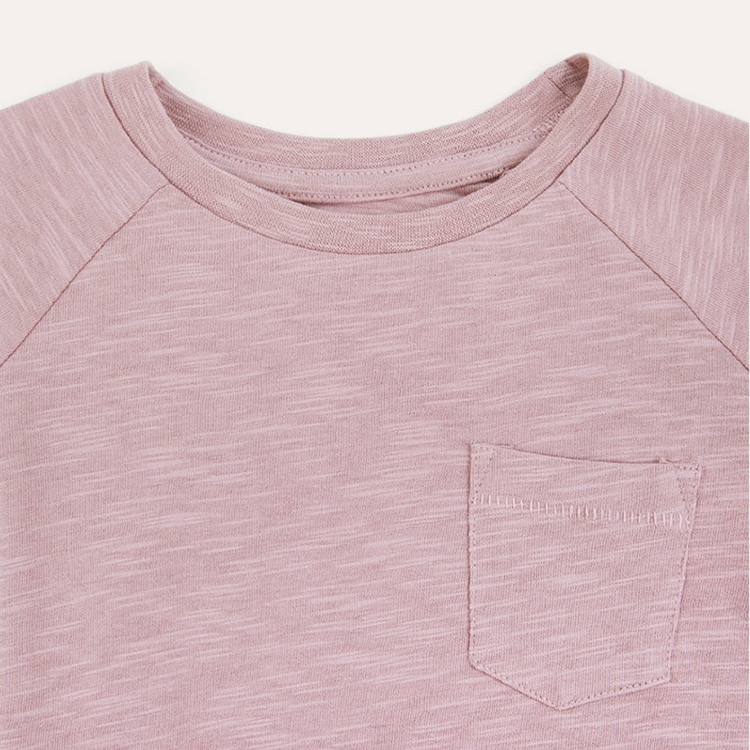 Organic cotton jersey children tee eco friendly Kids t shirt crewneck Tshirt girls custom children top