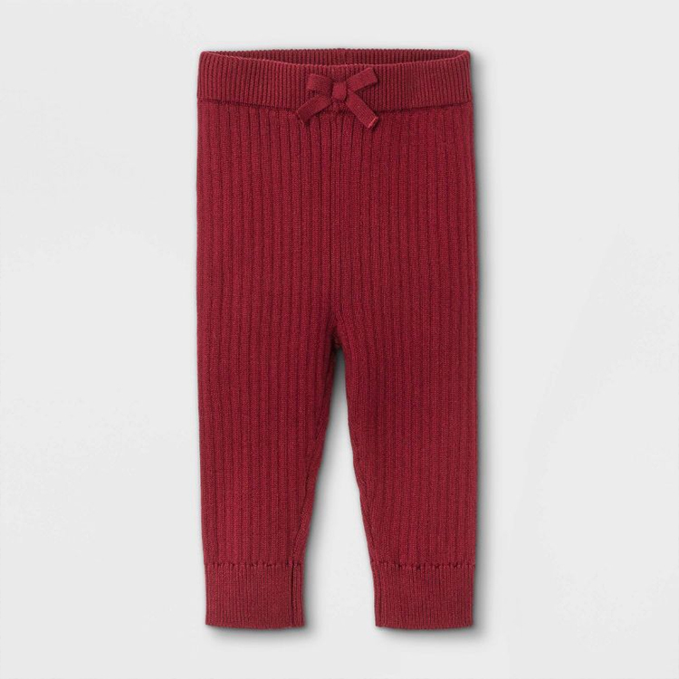 Baby Rib Knit Sweater Leggings Eco-friendly Toddler Joggers Soft organic cotton Baby Jogger Pants