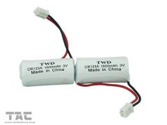 High Energy Density 3.0V CR123A 1600mah Li-Mn Battery , Gps Tracking