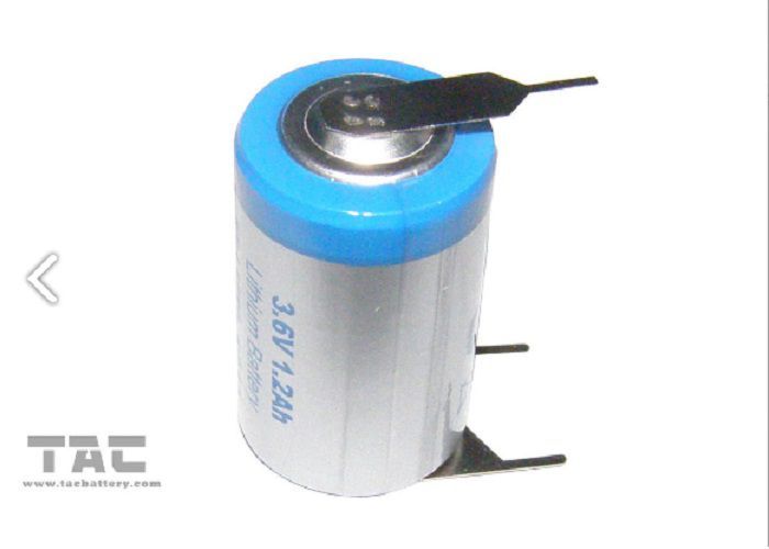 3.6V1/2AA Li-soci2 Lithium Battery ER14250S 900mAh for Medical Device