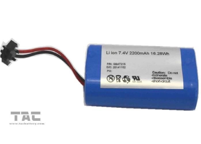 18650 Lithium Battery Pack 7.4V With UL1642