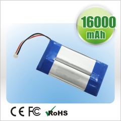 16000mah big capacity for Lithium polymer battery cell circle 300-500times use for E-Car, E-Scooter