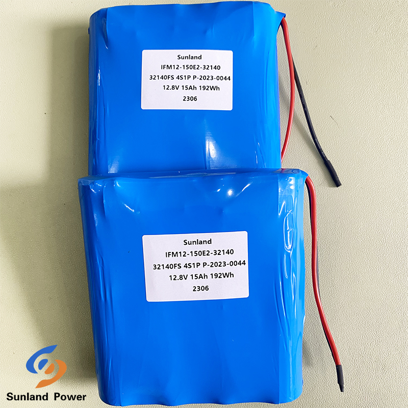 Long Cycle Life 12V 15AH Battery Pack 32140 4S1P LiFePO4 Battery For Explosion-Proof Product